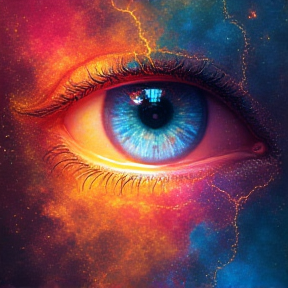 Nebula of love in her eyes 