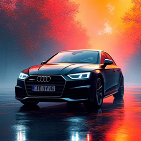 Черная Audi A5