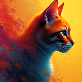 Orange Katze