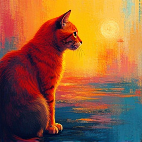 Orange Katze