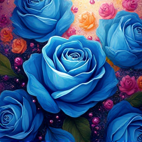 Blue Roses 