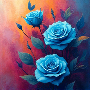 Blue Roses 