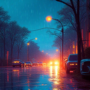 Rainy Night Drive