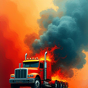 Truck On Fire