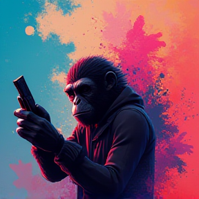 Monkey Plays Fortnite