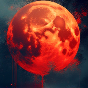 Blood moon rising