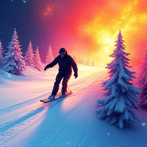 Cosmic Snowboard