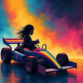 Rainbow Racecar