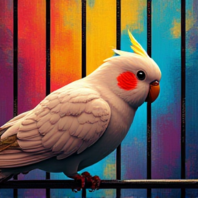 Lollipop the Cockatiel