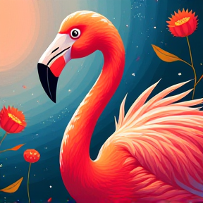 Jeordie der Flamingo