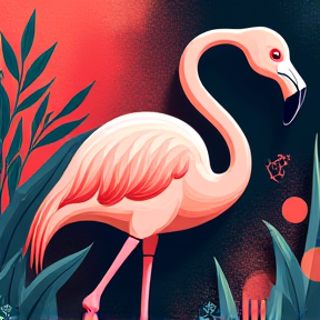 Jeordie der Flamingo