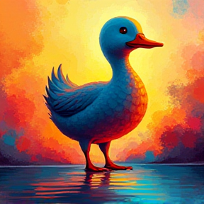 Funky Walking Duck