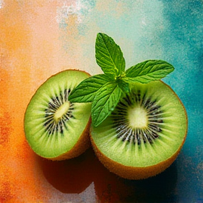 Kiwi con menta