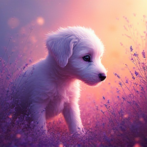 Lavender the Puppy