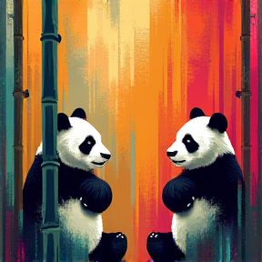 Panda's Feast in the Land of Bamboo