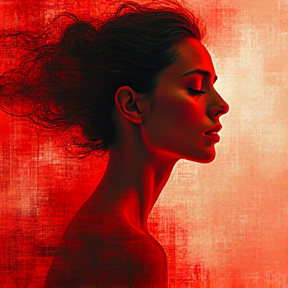 La mujer de rojo