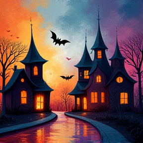 A town of Halloween 