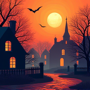 A town of Halloween 