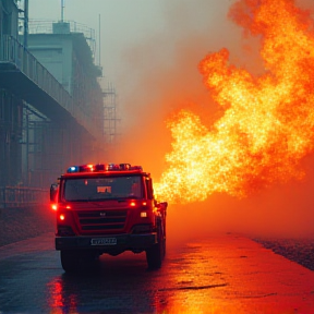 Feuerwehr in Aktion