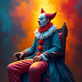 A Clown and her throne