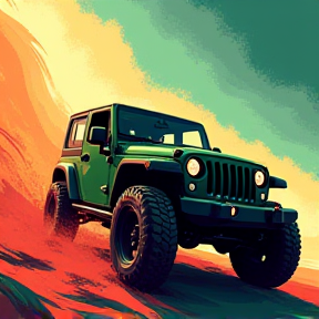 Green Jeep