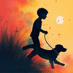 Wandering Boy and His Loyal Hound