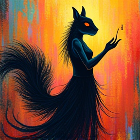 Masked Squirrel with a Dress