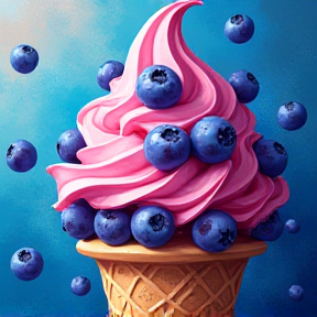 Dream of Blueberry Ice Cream