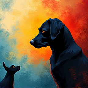 Oskar der schwarze Labrador und Mechthild