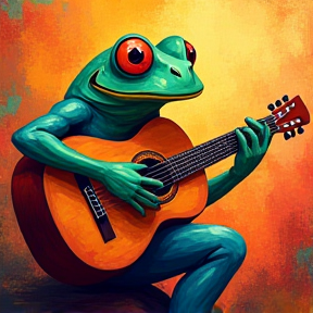 A Frog and his Guitar