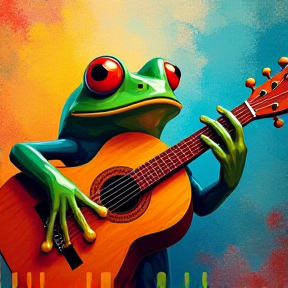 A Frog and his Guitar