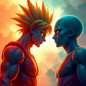 Goku vs Saitama batalla sin igual 