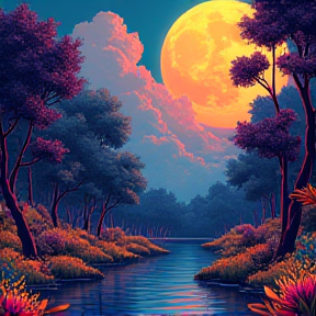 Moonlit Forest