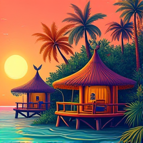 Tiki Huts and Kiteboard Butts