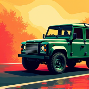 Green Landrover Dreamin'