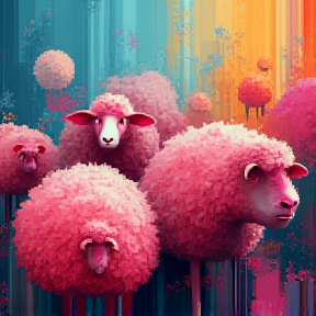 no one is safe from pink sheep....