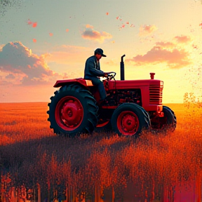 I Love My Red Tractor