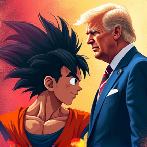 Political Showdown: Trump & Biden vs Goku & Vegeta