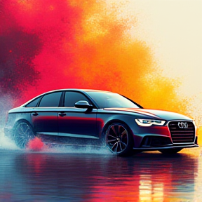 Audi A6 Scherben