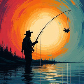 Lone star fishing