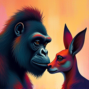 Gorilla and Kangaroo