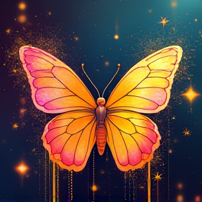 Gold butterfly