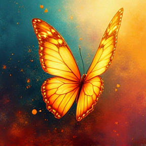 Gold butterfly