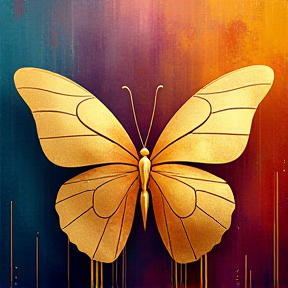 Gold butterfly