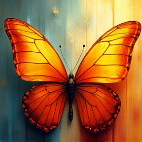 Gold butterfly