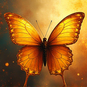 Gold butterfly