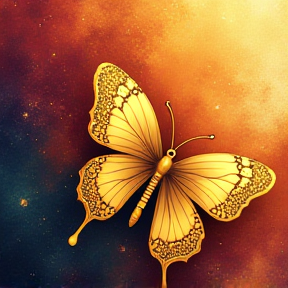 Gold butterfly