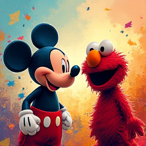 Mickey Mouse vs. Elmo Rap Battle