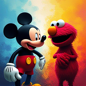 Mickey Mouse vs. Elmo Rap Battle