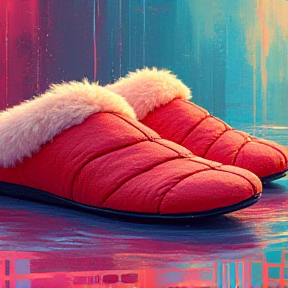 Mega Big Fluffy Lobster Slippers